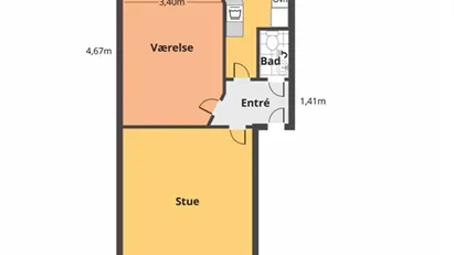 2-værelses andelsbolig på Østerbro