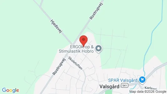 Andelsboliger til salg i Hobro - kort over placeringen