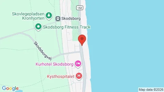 Andelsboliger til salg i Skodsborg - kort over placeringen