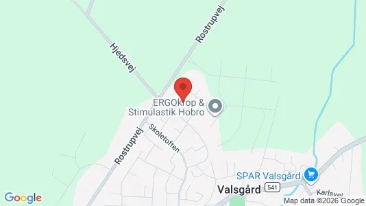 Andelsboliger til salg i Hobro - kort over placeringen