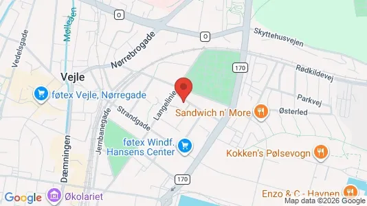 Andelsboliger til salg i Vejle Centrum - Foto fra Google Street View