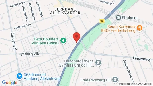 Andelsboliger til salg i Vanløse - kort over placeringen