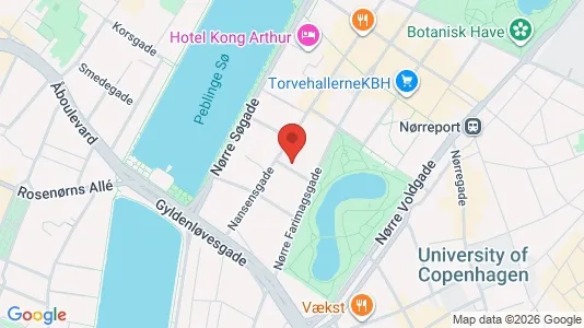 Andelsboliger til salg i København K - kort over placeringen