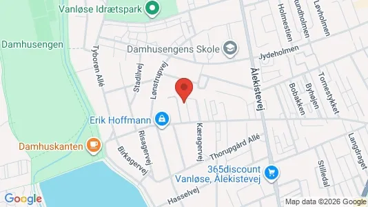 Andelsboliger til salg i Vanløse - kort over placeringen