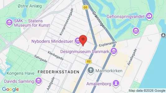 Andelsboliger til salg i København K - kort over placeringen