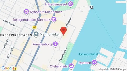Andelsboliger til salg i København K - kort over placeringen