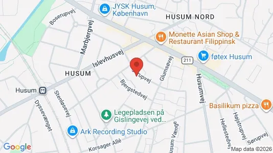 Andelsboliger til salg i Brønshøj - kort over placeringen